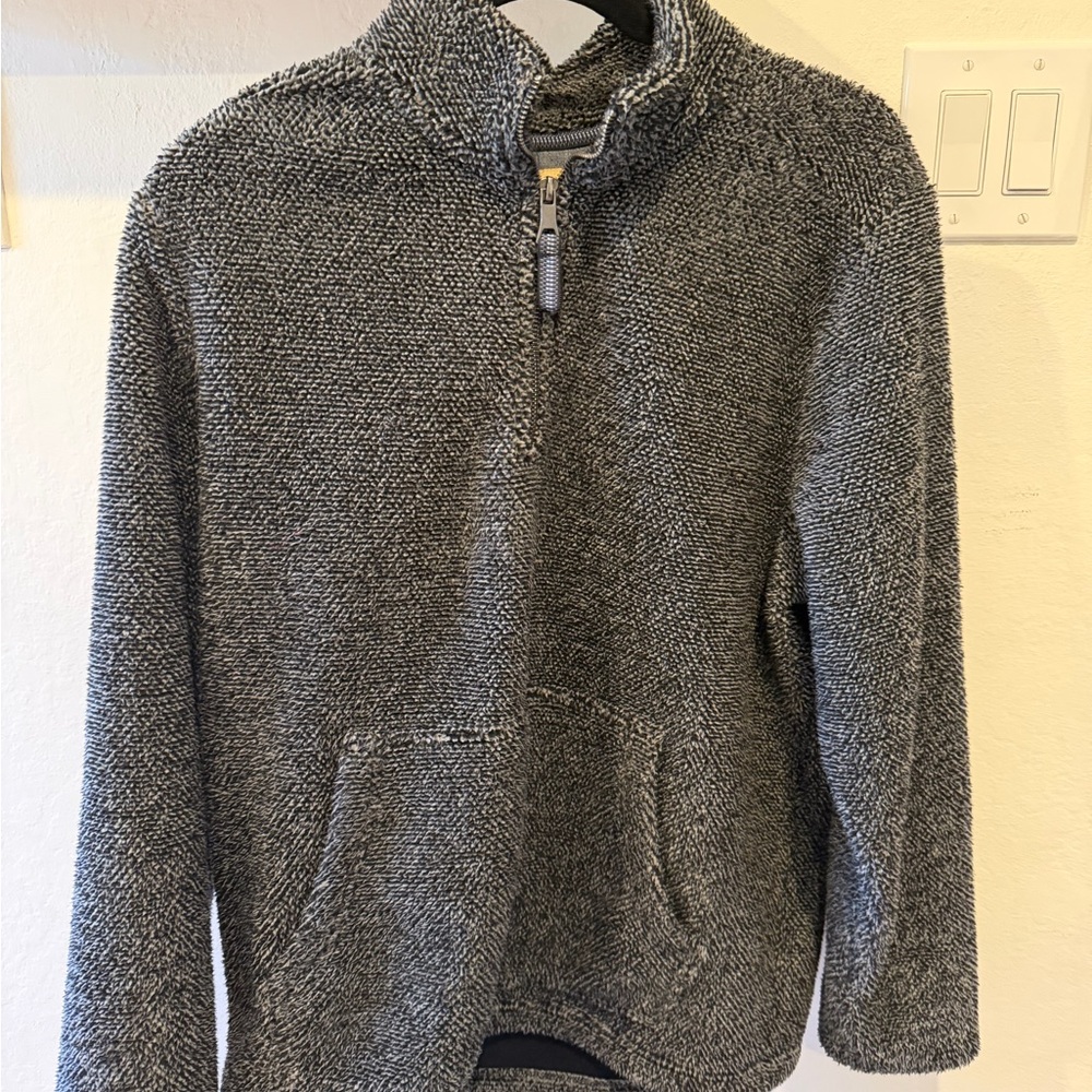 Men's Gray Half-Zip Sweater
